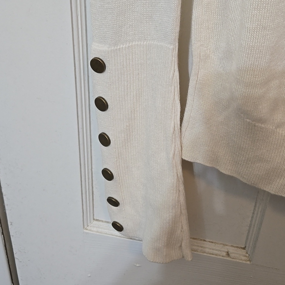 RAMY BROOK NEW YORK NO SIZE TAG CREAM LONG SLEEVE WOMENS WOOL & CASHMERE BLEND - Picture 3 of 8